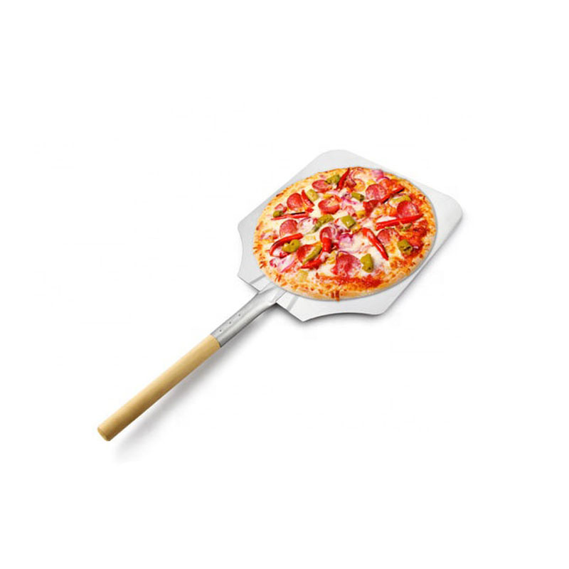 Customizable Pizza Peel Tray Long Wooden Handle Aluminum Large Pizza Baked Spatula Shovel