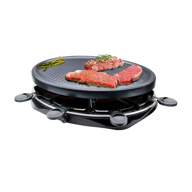 8 Hand Dishes Indoor Smokeless Electric Roast Meat Grill Home Party Non Stick Griddle Plate Raclette Grill