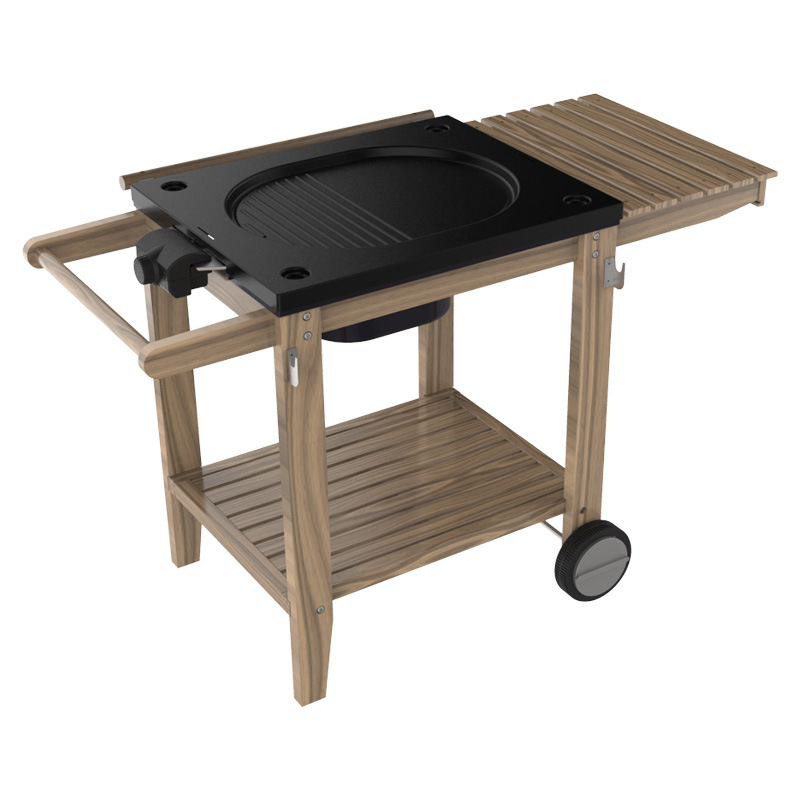 New design multifunctional trolley charcoal Electric Shared BBQ Grill courtyard family dinner