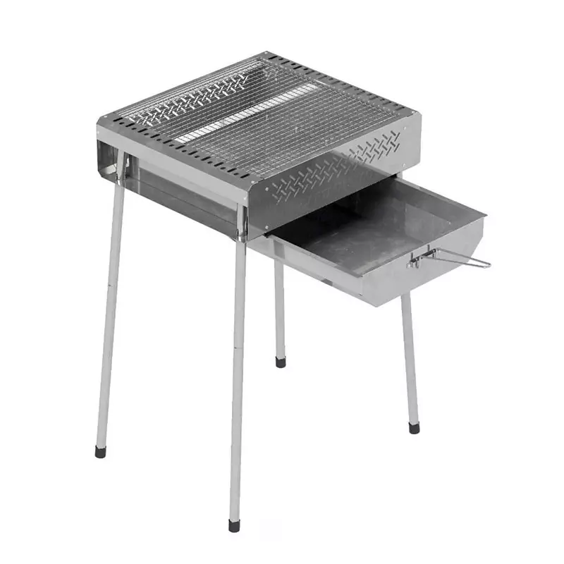 Outdoor Portable Folding Charcoal Grill barbecue stove stainless steel camping heating fire pit