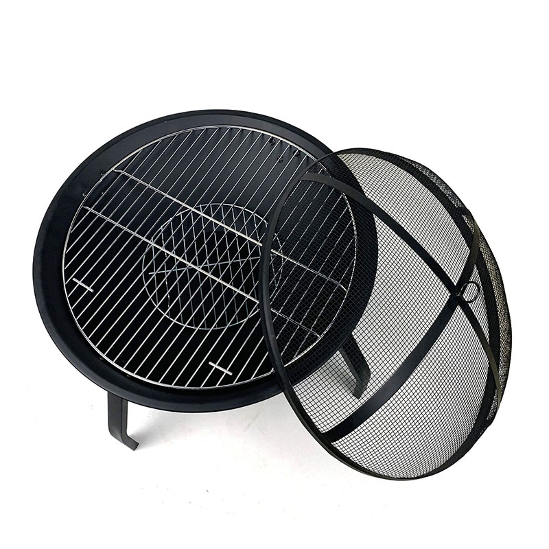 Multifunctional Foldable Wood Burning Stove With Cover Charcoal Grill Portable Outdoor Brazier Grill Fire Pit