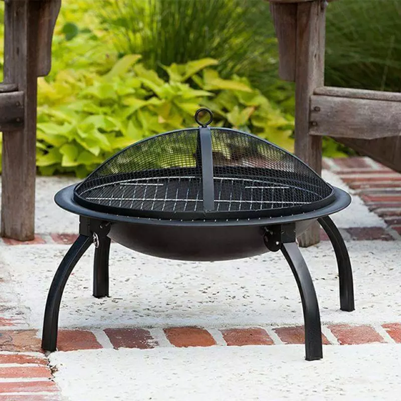 Courtyard iron charcoal bbq grill fire pit outdoor garden household picnic barbecue stove