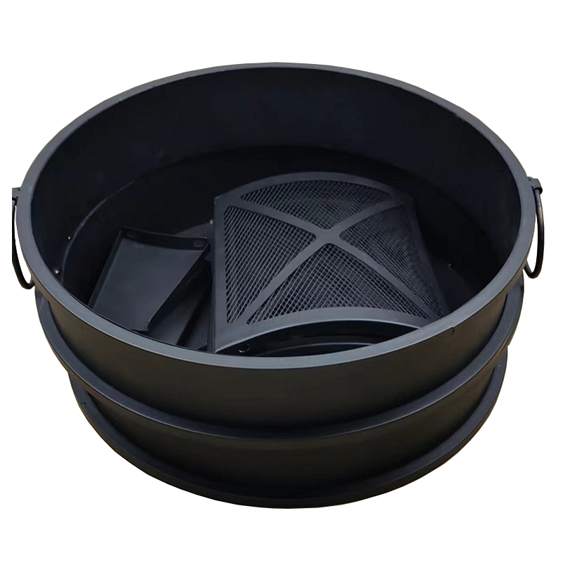 Outdoor Camping Portable Metal Deep Basket Charcoal Heating Round Fire Pit Wood Burning Stove