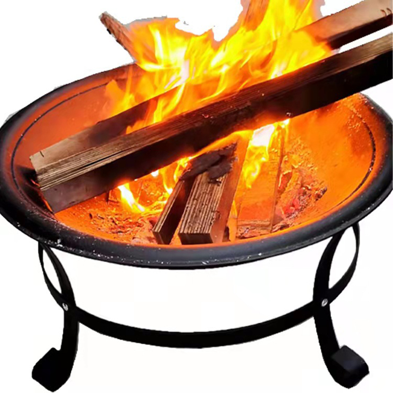 European Iron Bowl Charcoal Brazier Firewood Burning Stove Outdoor/Indoor Multi-functional Winter Heating Oven